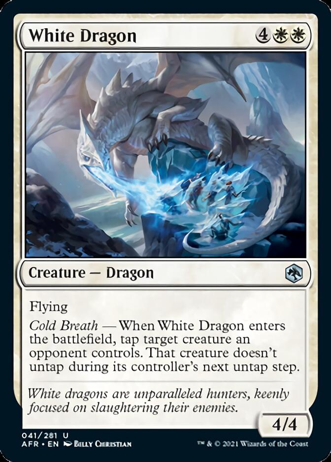 White Dragon [Dungeons & Dragons: Adventures in the Forgotten Realms] | Cards and Coasters CA