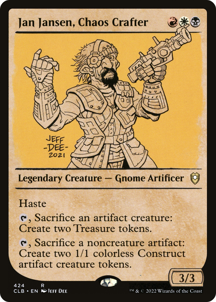 Jan Jansen, Chaos Crafter (Showcase) [Commander Legends: Battle for Baldur's Gate] | Cards and Coasters CA