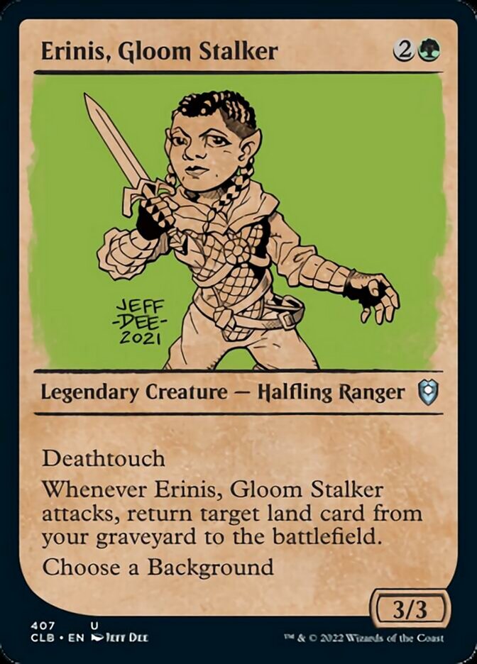 Erinis, Gloom Stalker (Showcase) [Commander Legends: Battle for Baldur's Gate] | Cards and Coasters CA