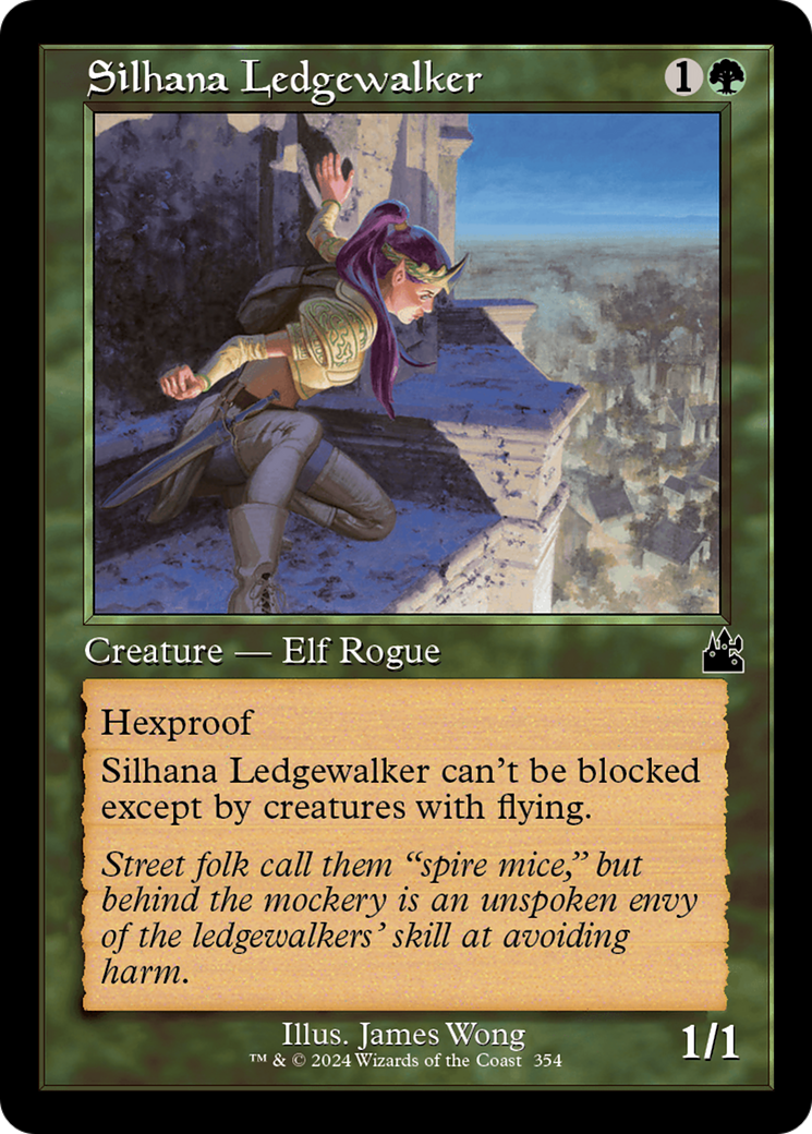 Silhana Ledgewalker (Retro Frame) [Ravnica Remastered] | Cards and Coasters CA