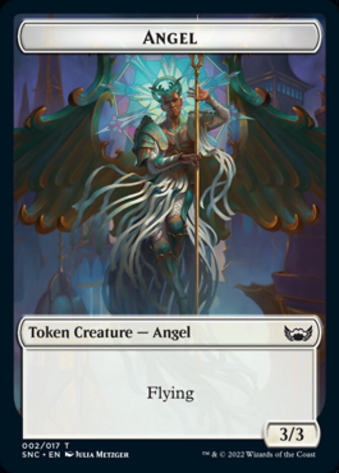 Angel Token [Streets of New Capenna Tokens] | Cards and Coasters CA