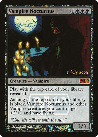 Vampire Nocturnus [Magic 2010 Promos] | Cards and Coasters CA