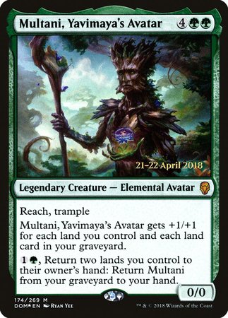 Multani, Yavimaya's Avatar [Dominaria Promos] | Cards and Coasters CA