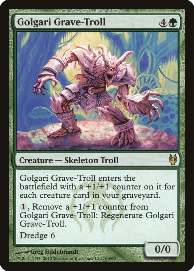 Golgari Grave-Troll [Duel Decks: Izzet vs. Golgari] | Cards and Coasters CA
