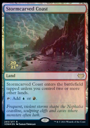 Stormcarved Coast [Innistrad: Crimson Vow Prerelease Promos] | Cards and Coasters CA