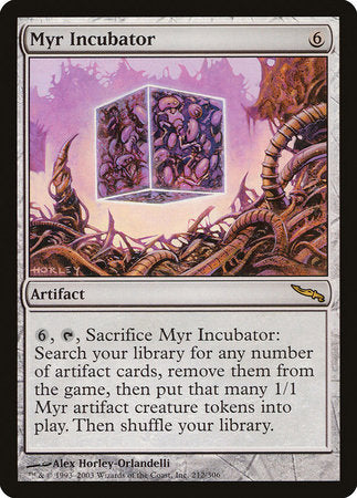 Myr Incubator [Mirrodin] | Cards and Coasters CA