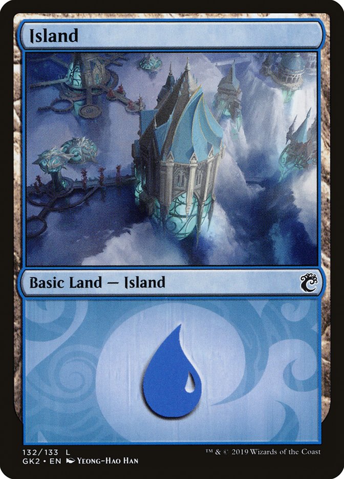 Island (132) [Ravnica Allegiance Guild Kit] | Cards and Coasters CA