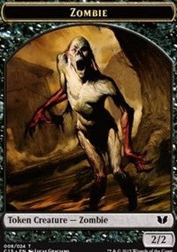 Zombie // Spirit (022) Double-Sided Token [Commander 2015 Tokens] | Cards and Coasters CA