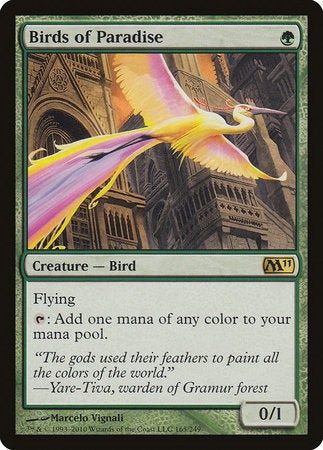 Birds of Paradise [Magic 2011] | Cards and Coasters CA