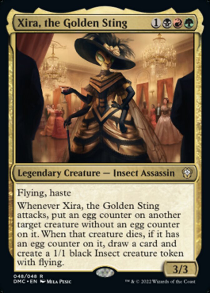 Xira, the Golden Sting [Dominaria United Commander] | Cards and Coasters CA