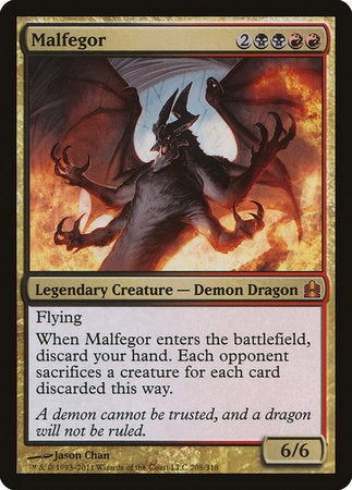 Malfegor [Commander 2011] | Cards and Coasters CA