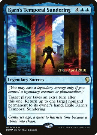 Karn's Temporal Sundering [Dominaria Promos] | Cards and Coasters CA