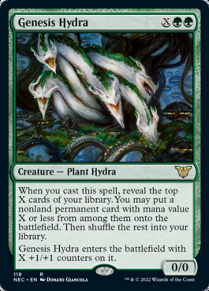 Genesis Hydra [Kamigawa: Neon Dynasty Commander] | Cards and Coasters CA