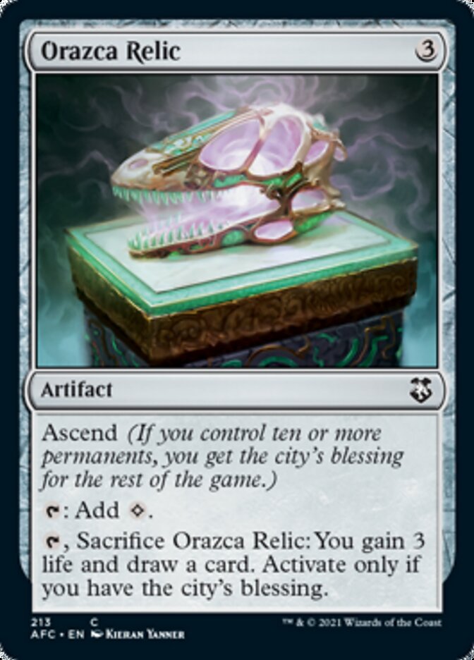 Orazca Relic [Dungeons & Dragons: Adventures in the Forgotten Realms Commander] | Cards and Coasters CA