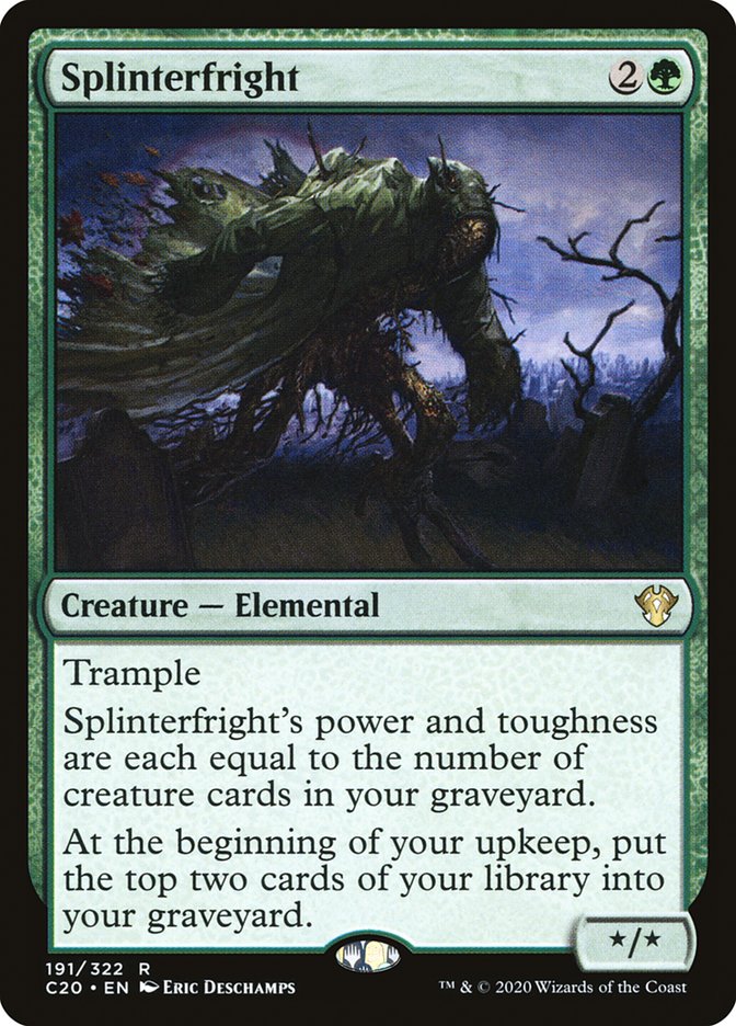 Splinterfright [Commander 2020] | Cards and Coasters CA