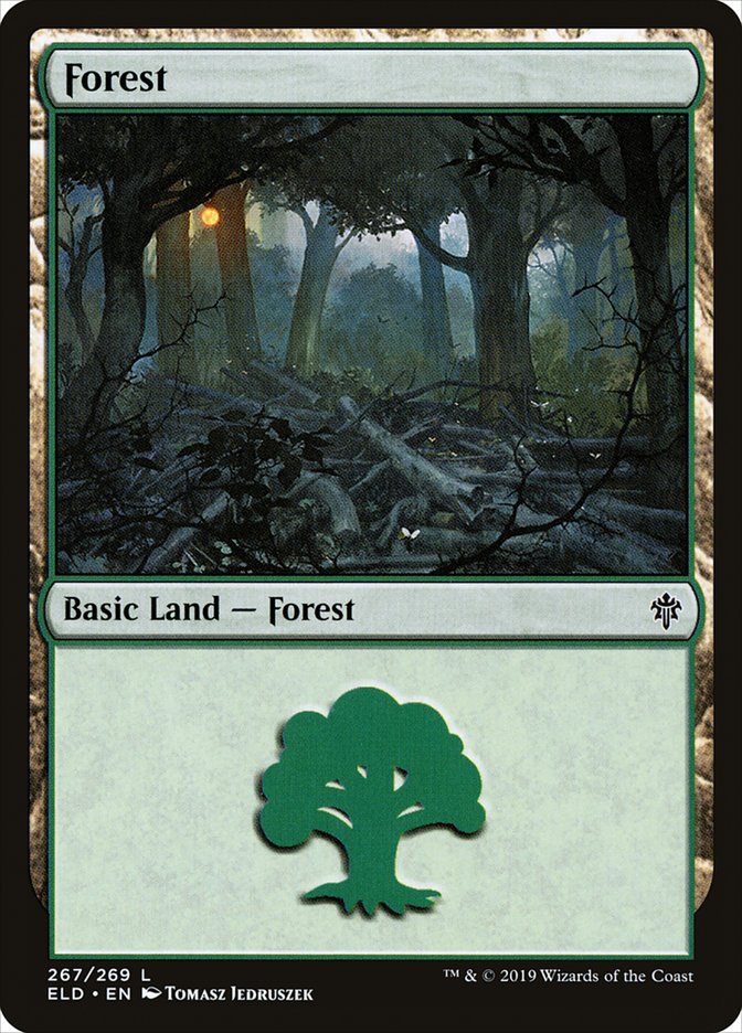 Forest (267) [Throne of Eldraine] | Cards and Coasters CA