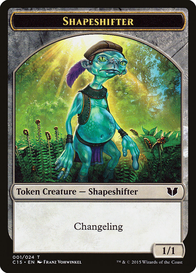 Shapeshifter // Shapeshifter Double-Sided Token [Commander 2015 Tokens] | Cards and Coasters CA