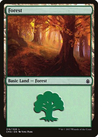 Forest (318) [Commander Anthology] | Cards and Coasters CA