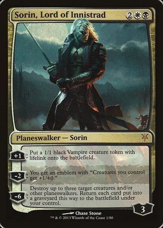 Sorin, Lord of Innistrad [Duel Decks: Sorin vs. Tibalt] | Cards and Coasters CA