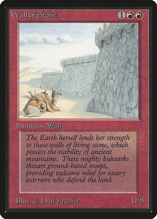 Wall of Stone [Limited Edition Beta] | Cards and Coasters CA