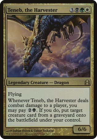 Teneb, the Harvester (Oversized) [Commander 2011 Oversized] | Cards and Coasters CA