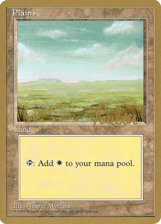Plains (pp364) (Preston Poulter) [Pro Tour Collector Set] | Cards and Coasters CA