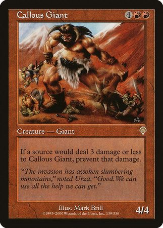 Callous Giant [Invasion] | Cards and Coasters CA