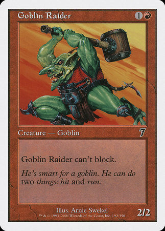 Goblin Raider [Seventh Edition] | Cards and Coasters CA