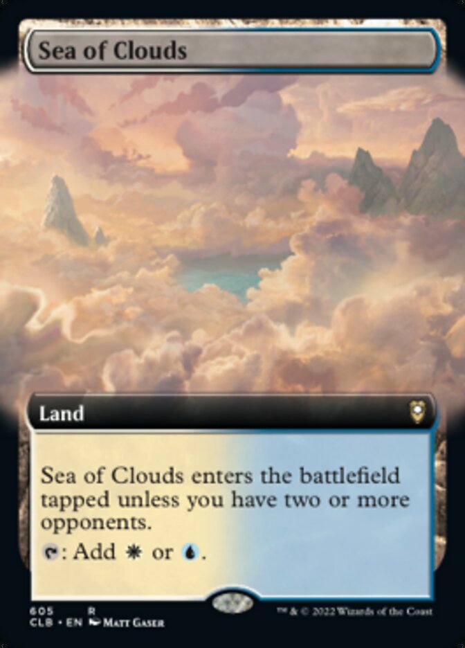 Sea of Clouds (Extended Art) [Commander Legends: Battle for Baldur's Gate] | Cards and Coasters CA