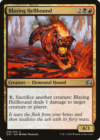 Blazing Hellhound [Magic Origins] | Cards and Coasters CA