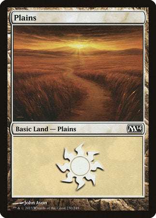 Plains (230) [Magic 2014] | Cards and Coasters CA