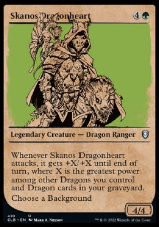 Skanos Dragonheart (Showcase) [Commander Legends: Battle for Baldur's Gate] | Cards and Coasters CA