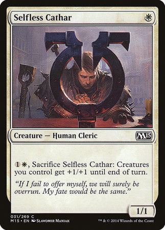 Selfless Cathar [Magic 2015] | Cards and Coasters CA