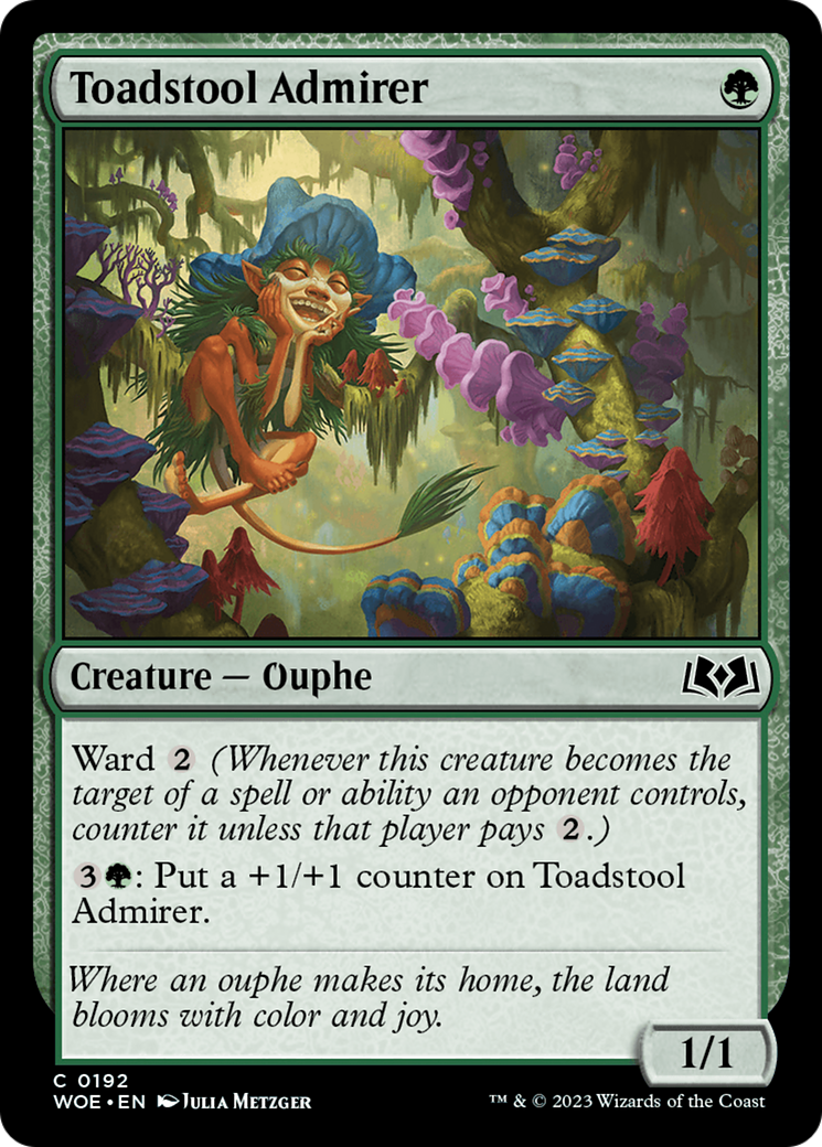 Toadstool Admirer [Wilds of Eldraine] | Cards and Coasters CA