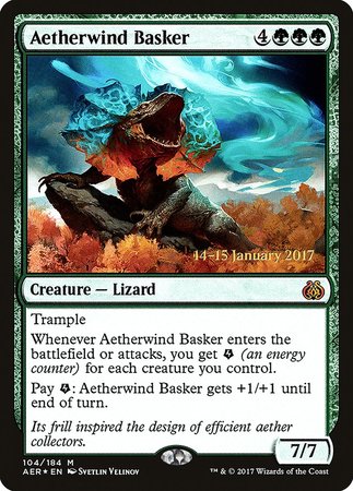 Aetherwind Basker [Aether Revolt Promos] | Cards and Coasters CA