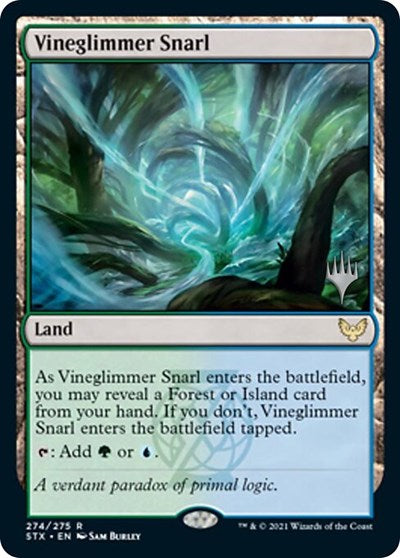 Vineglimmer Snarl (Promo Pack) [Strixhaven: School of Mages Promos] | Cards and Coasters CA