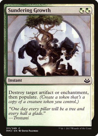 Sundering Growth [Modern Masters 2017] | Cards and Coasters CA