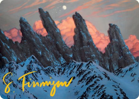 Mountain (275) Art Card (Gold-Stamped Signature) [Dungeons & Dragons: Adventures in the Forgotten Realms Art Series] | Cards and Coasters CA