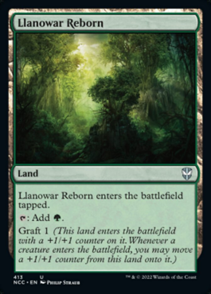 Llanowar Reborn [Streets of New Capenna Commander] | Cards and Coasters CA