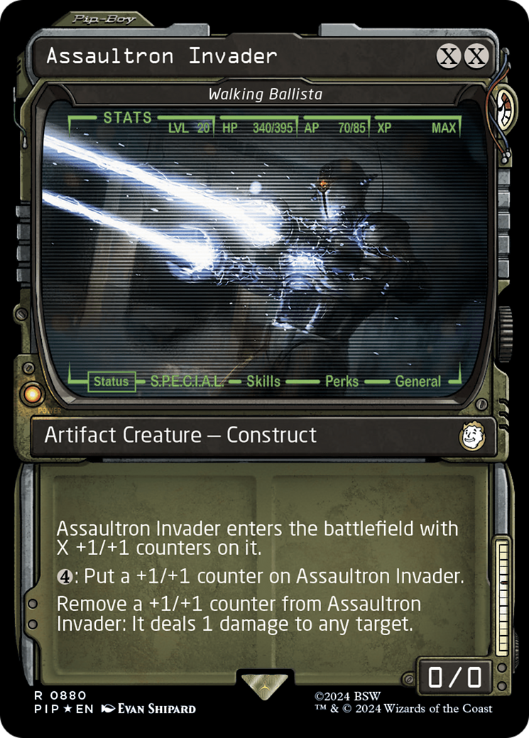 Assaultron Invader - Walking Ballista (Surge Foil) [Fallout] | Cards and Coasters CA