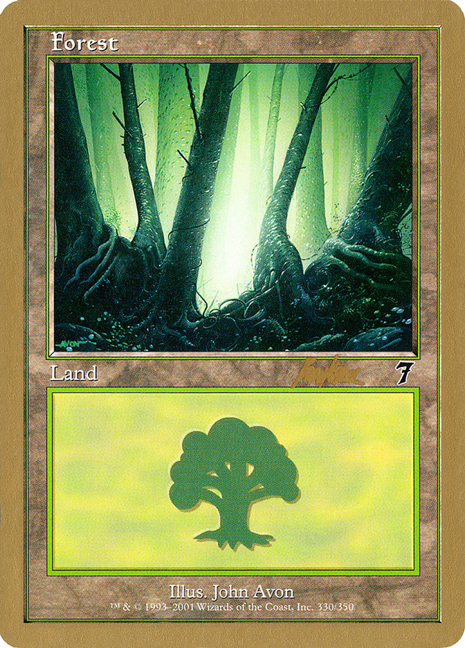 Forest (bk330) (Brian Kibler) [World Championship Decks 2002] | Cards and Coasters CA