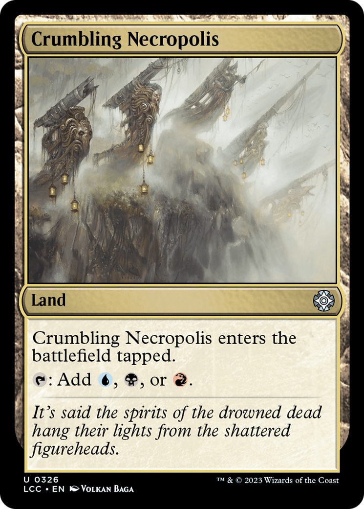 Crumbling Necropolis [The Lost Caverns of Ixalan Commander] | Cards and Coasters CA