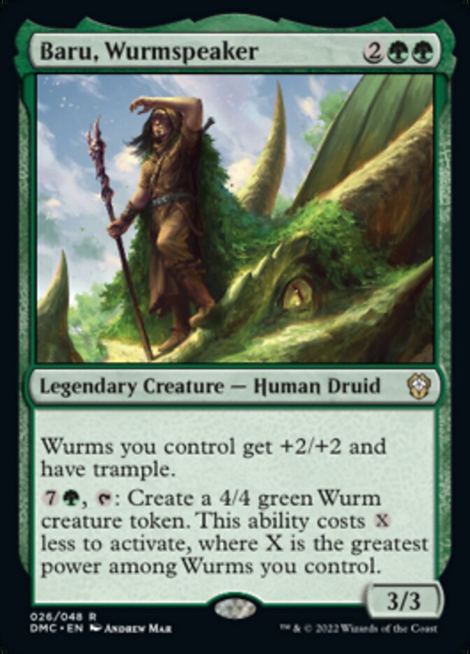 Baru, Wurmspeaker [Dominaria United Commander] | Cards and Coasters CA