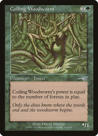 Coiling Woodworm [Nemesis] | Cards and Coasters CA