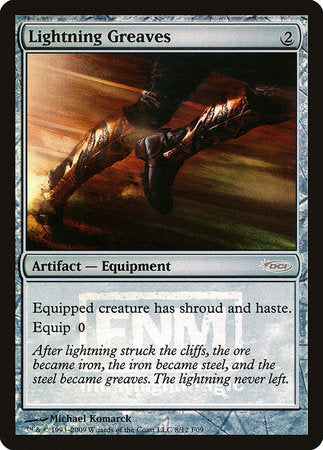 Lightning Greaves [Friday Night Magic 2009] | Cards and Coasters CA