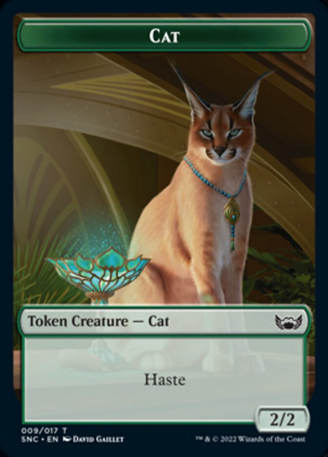 Cat Token [Streets of New Capenna Tokens] | Cards and Coasters CA