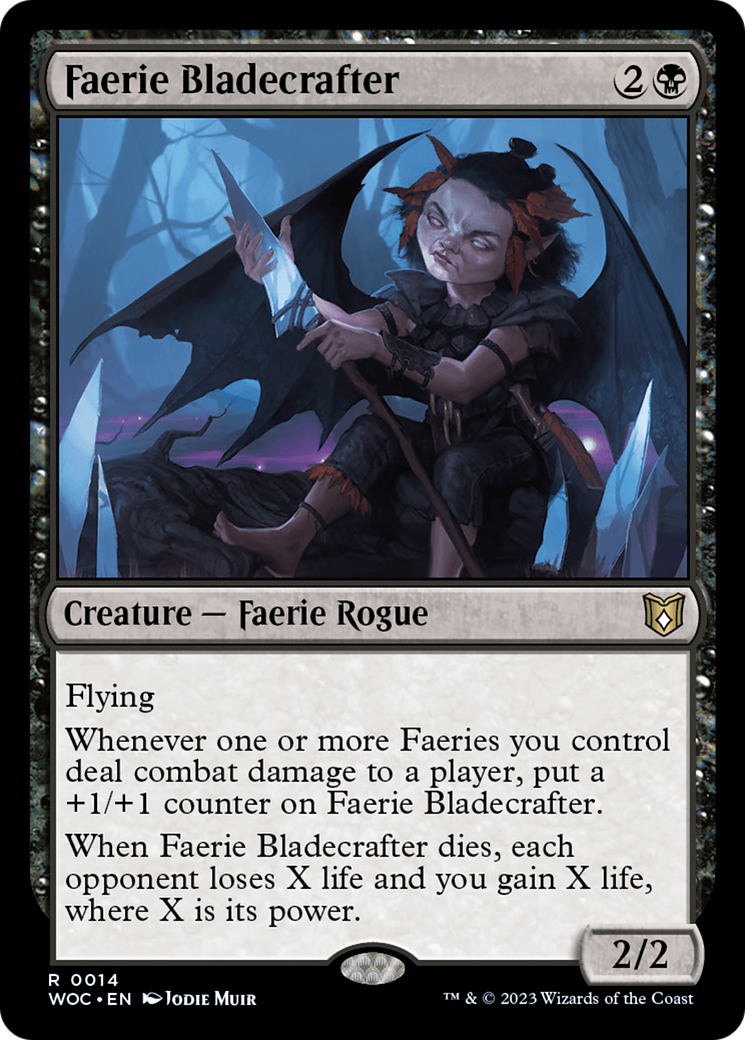 Faerie Bladecrafter [Wilds of Eldraine Commander] | Cards and Coasters CA