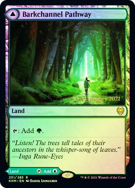 Barkchannel Pathway // Tidechannel Pathway  [Kaldheim Prerelease Promos] | Cards and Coasters CA