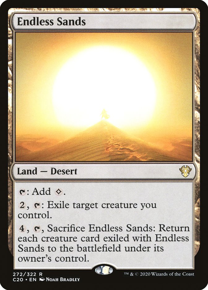 Endless Sands [Commander 2020] | Cards and Coasters CA