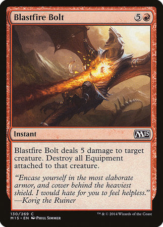 Blastfire Bolt [Magic 2015] | Cards and Coasters CA